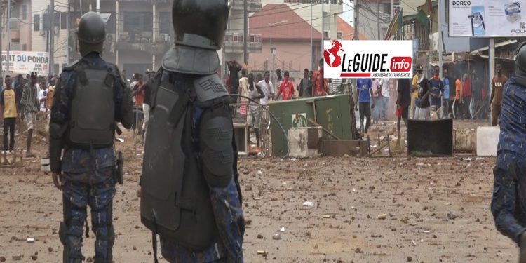 Violences en Guinée: les forces vives déplorent au moins sept morts, 56 arrestations et 32 blessés par balles 1 06 45 20.Still001