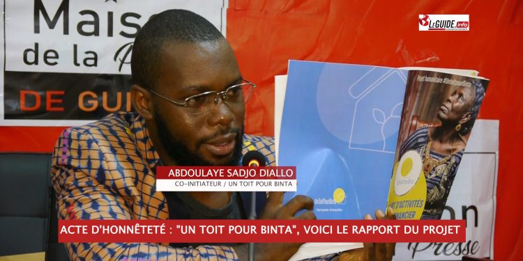 Acte d'honnêteté : «un toit pour Binta» voici le rapport du projet 1 BON TOF