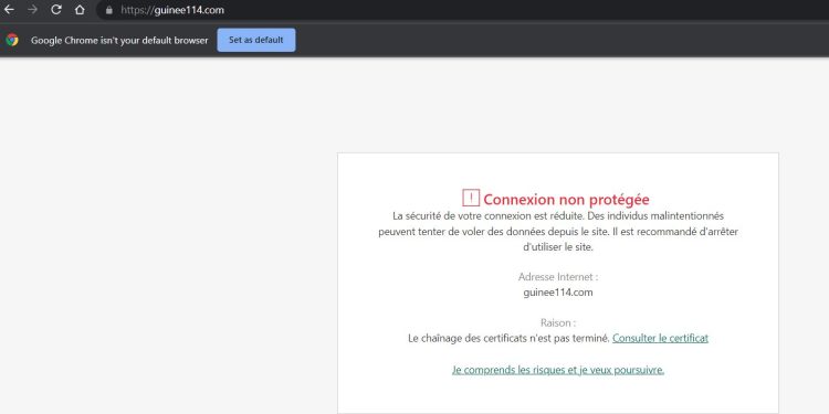 Médias : guinee114.com inaccessible par endroit, l'administration du site scandalisée 1 IMG 20230517 WA0027
