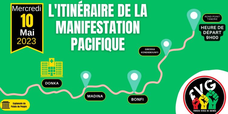 Crise guinéenne: voici les consignes et l'itinéraire de la manifestation du 10 mai prochain 1 WhatsApp Image 2023 05 07 at 12.30.46