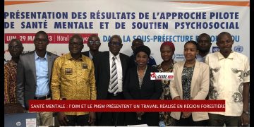 SANTÉ MENTALE : l’OIM et le PNSM présentent un travail réalisé en région forestière 