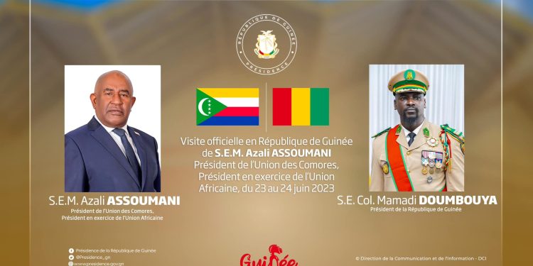 Guinée : Azali ASSOUMANI attendu à Conakry les 23 et 24 juin 2023 1 Guinée : Azali ASSOUMANI attendu à Conakry les 23 et 24 juin 2023