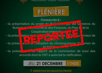 REPORT DE LA PLENIERE