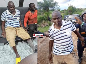 Des images de larrestation de Colonel Claude Pivi et de son fils Verny Pivi avec photo montage du site leguideinfo.net