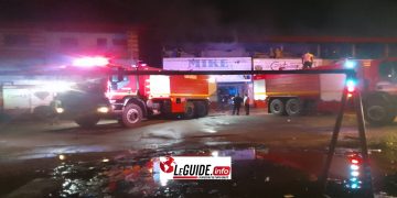 Urgent : un incendie en cours à Coléah Domino (Conakry)