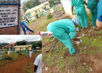 Mamou : des stagiaires de l’hôpital régional obligés d’assainir le siège de l’inspection de la santé ?