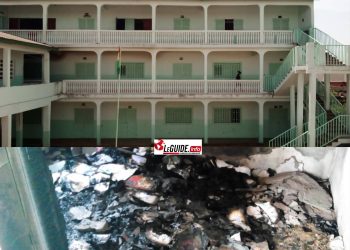 Kankan : incendie ‘’criminel’’ au Groupe Scolaire Privé Arc-En-Ciel