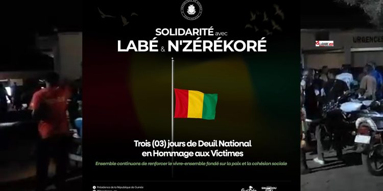 Tragédie de N’zérékoré : enfin le gouvernement décrète trois jours de deuil national 1 Tragédie de N’zérékoré : enfin le gouvernement décrète trois jours de deuil national