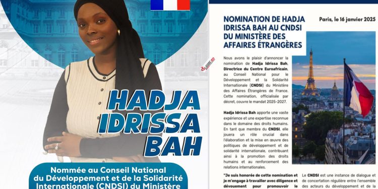 France : les mots de la guinéenne Hadja Idrissa Bah après sa nomination 1 France : les mots de la guinéenne Hadja Idrissa Bah après sa nomination