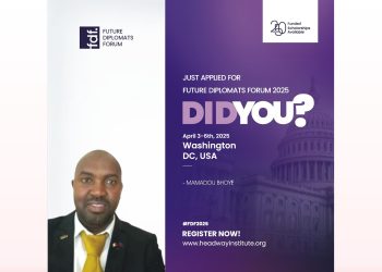 Diplomatie scientifique : L’Ambassadeur Mamadou Bhoye BALDÉ en lice pour le Future Diplomats Forum 2025