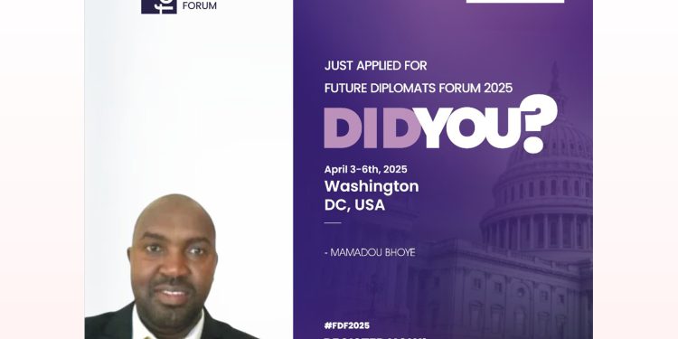 Diplomatie scientifique : L’Ambassadeur Mamadou Bhoye BALDÉ en lice pour le Future Diplomats Forum 2025 1 Diplomatie scientifique : L’Ambassadeur Mamadou Bhoye BALDÉ en lice pour le Future Diplomats Forum 2025