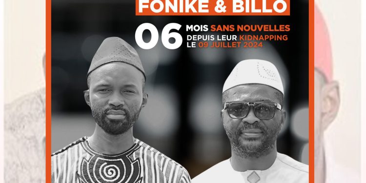 Six (6) mois de disparition forcée : le FNDC réclame la libération de Foniké Mengué et Mamadou Billo Bah