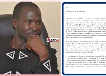 Guinée : les États-Unis déplorent une arrestation de trop « tendance troublante »