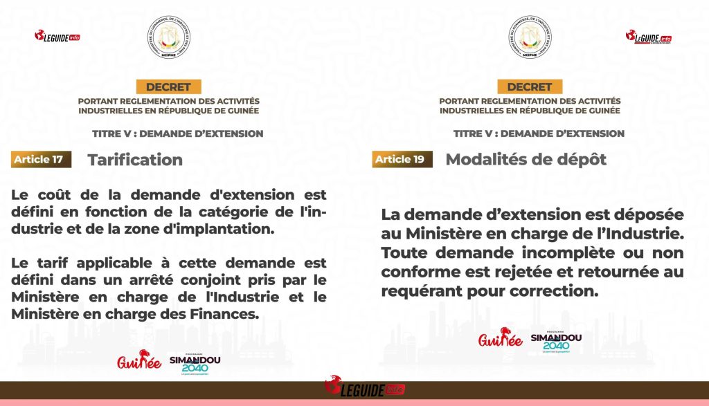 Industrie : La Guinée réorganise ses activités par décret présidentiel 5 4 Decret portant reglementation des activites industrielle en Republique de Guinee