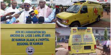 Santé : l’hôpital régional de Kankan reçoit un don d&rsquo;une ambulance et de 500 kits de césariennes !