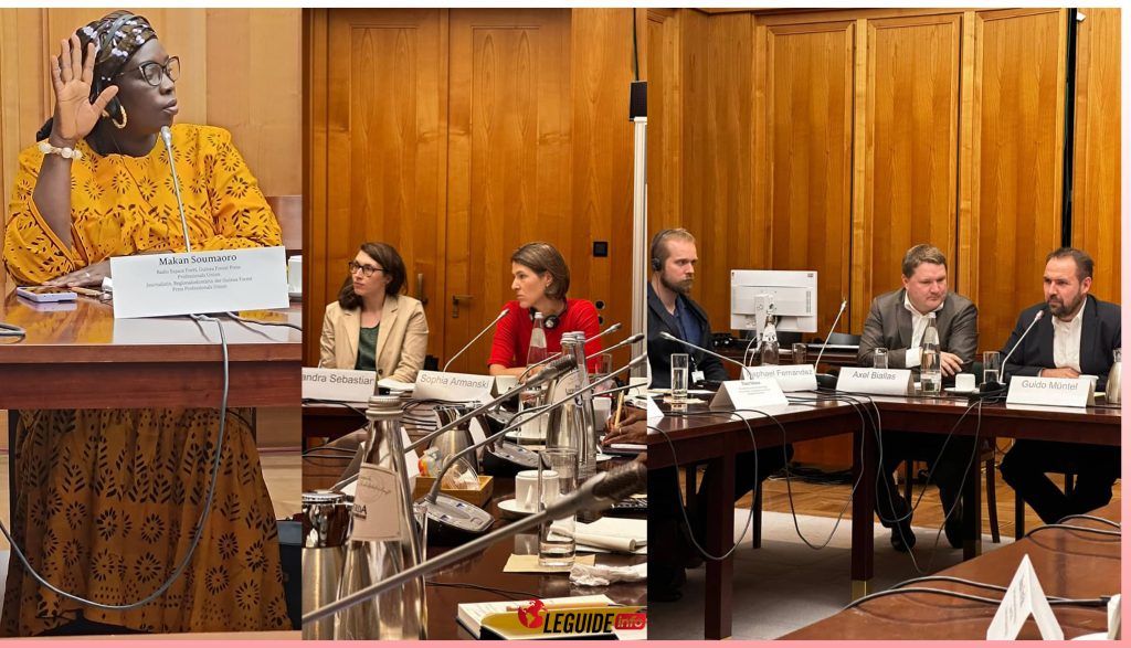 Berlin (Allemagne) : Moussa Yéro Bah et Makan Soumaoro représentent la presse Guinéenne à… ! 2 Makan Soumaoro a Berlin au Forum sur le renforcement de la resilience mediatique des femmes