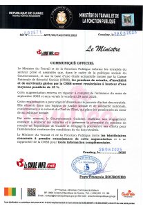 Communique CNSS