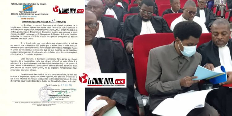 Justice en RDC : le verdict dans l'affaire de l'ancien ministre de la Justice encore renvoyé 1 Justice en RDC : le verdict dans l’affaire de l’ancien ministre de la Justice encore renvoyé