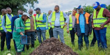 Conakry : Inspection des sites d’ordures par le ministre Aboubacar Camara