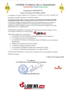 Communique No 0013 de 2025