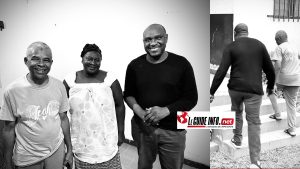 Décès du père d’Alhassane Diallo (L’homme de nuit) : Lamine Guirassy, pleure un homme de valeurs ! 2 Lamine Guirassy au milieu des defunts parents de son employe Alhassane Diallo