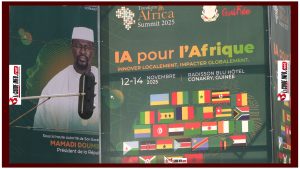 Affiche du sommet sur lIA a Conakry