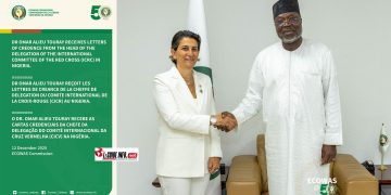 CICR-CEDEAO : Dr Oumar Alieu Tourey reçoit les lettres de créance de la cheffe de délégation au Nigéria