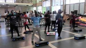 Santé & Bien-être : Dr Dansa Kourouma décrète le sport obligatoire au CNT 1 DES SPORTIFS EN ACTION AU PALAIS DU PEUPLE