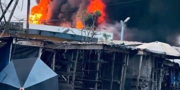 URGENT : la ville de Kissidougou sous le choc, incendie en cours dans une station-service !