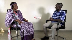 Dr Aminata Balldé, Directrice Communale de la santé de Matam et Mamoudou Boulléré Diallo, journaliste