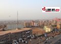 Ville de Conakry, prise depuis au septième d'un immeuble dans la commune de Kagbelen