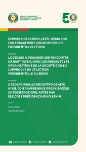 Afficheuse CEDEAO