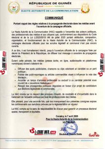 COMMUNIQUE HAC 7 AVRIL 2026