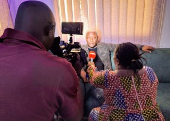 Photo d'archive : Djani Alfa dans les locaux du groupe Hadafo Médias