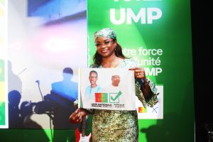 L'alliance UMP-GMD rougit à Conakry : démonstration de force et mobilisation maximale 1 Aissatou Diallo, ancienne conseillère nationale et candidate-UMP-GMD