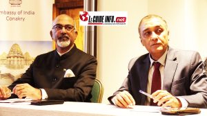 S.E SANDEEP SOOD, AMBASSADEUR DE L'INDE EN GUINEE avec un autre diplomate indien