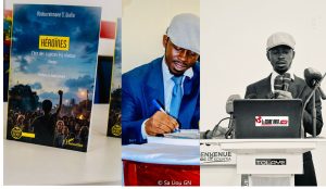 « Héroïnes » à Paris : un écrivain guinéen entre dans la cour des grands avec L'Harmattan 2 Abdoulramane S. Diallo à l'ISIK de Kountia.jpg