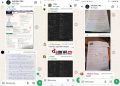 Capture d'écran des groupes WhatsApp fourni par le service des examens nationaux