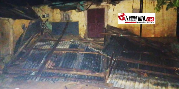 Kissidougou : une forte pluie cause d'importants dégâts matériels à Limaniya 1 Kissidougou : une forte pluie cause d'importants dégâts matériels à Limaniya