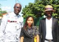 Sékou Jamal Pendessa (SG), Djénabou Diallo (Chargée de comm) et Abdoulaye Cissé (SG-Adjoint) du SPPG