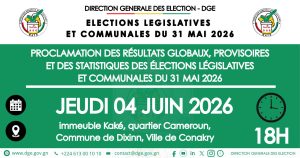 🚨 La DGE proclame ce soir les résultats globaux des élections du 31 mai 2026 2 🚨 La DGE proclame ce soir les résultats globaux des élections du 31 mai 2026