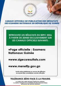 Résultats du BEPC 2026