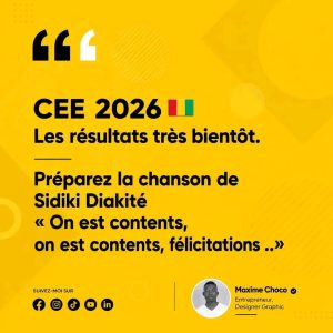 CEE 2026 : plus de 205 000 écoliers guinéens franchissent le cap du primaire 3 Code de vérification des résultats du CEE2026