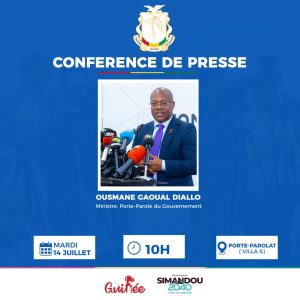 Ousmane Gaoual Diallo, ministre porte-parole du Gouvernement