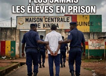 Plus jamais les élèves en prison. Images générée par Mohamed Aly Pendessa, Journaliste d'investigation