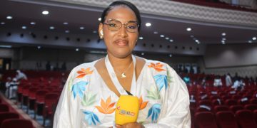 L'honorable Fatoumata Binta Diallo, présidente de la commission Affaires Etrangères et des Guinéens de l'Extérieur