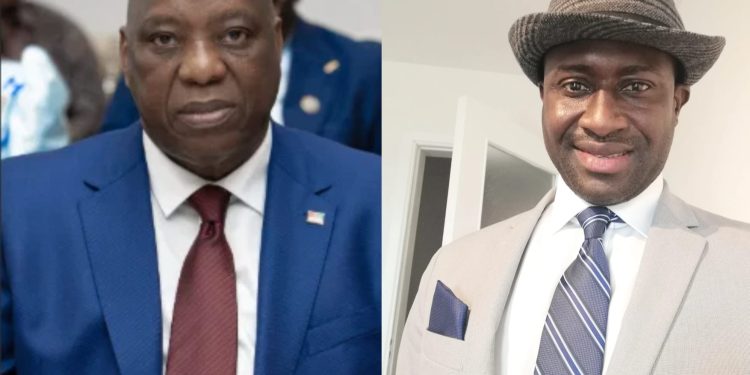 Mohamed Aly Pendessa, Journaliste d'investigation et S.E Dr Morissanda Kouyaté, Ministre guinéen des Affaires Etrangères
