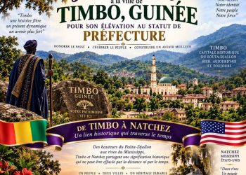 La princesse Karen W.S. Brengettsy-Chatman annonce sa venue en Guinée pour célébrer l’élévation de Timbo au rang de préfecture 15 Visuel de félicitations pour la ville de Timbo ( Guinée)