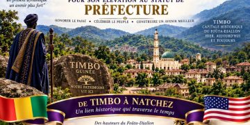 Visuel de félicitations pour la ville de Timbo ( Guinée)