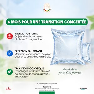 Sachets d’eau : le gouvernement accorde un moratoire de six mois aux producteurs 2 6 Mois pour une transition concertée